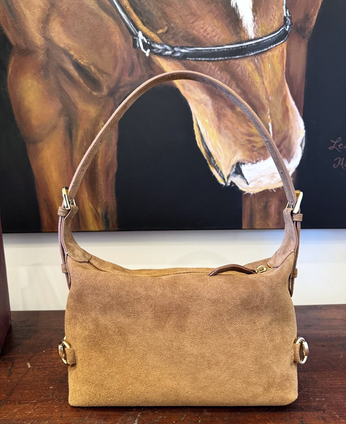 Bethany Bit Bag Suede- Limited Edition Milk Chocolate