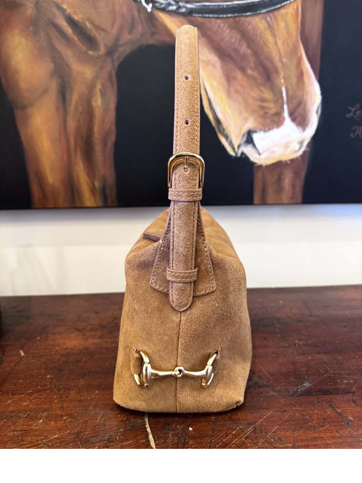 Bethany Bit Bag Suede- Limited Edition Milk Chocolate