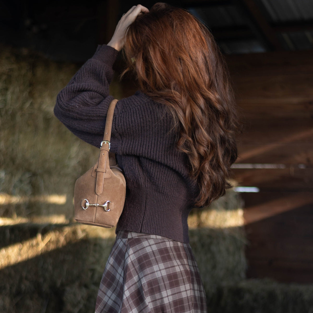 Bethany Bit Bag Suede- Limited Edition Milk Chocolate