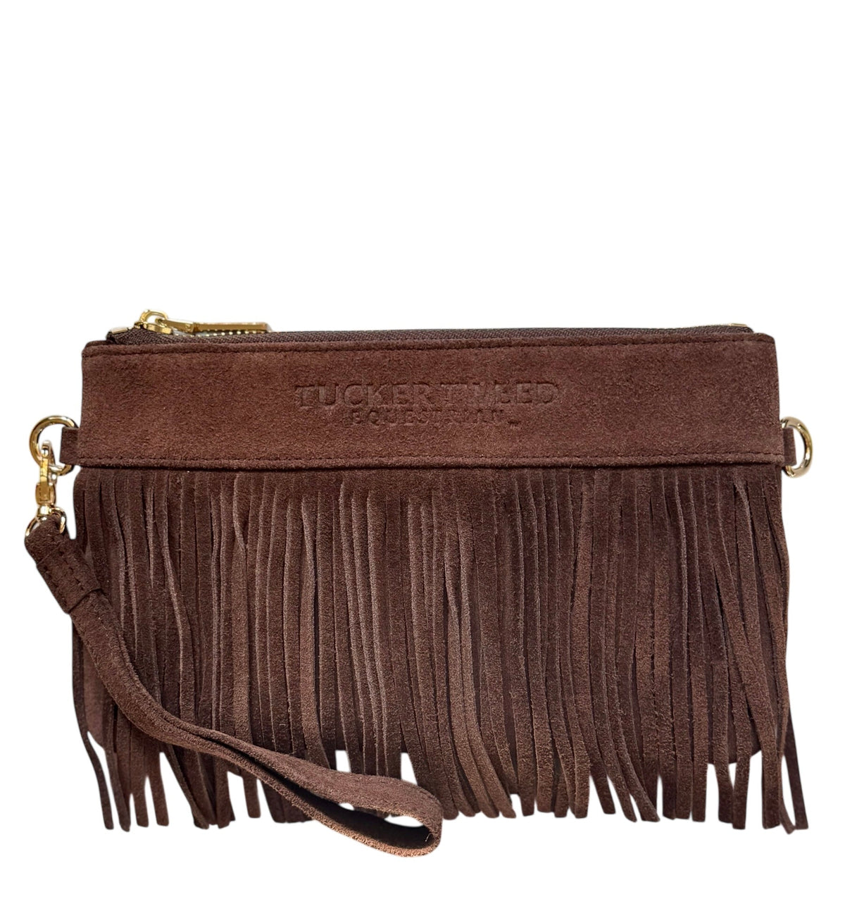 Wellington Wristlet - Dark Chocolate Fringe
