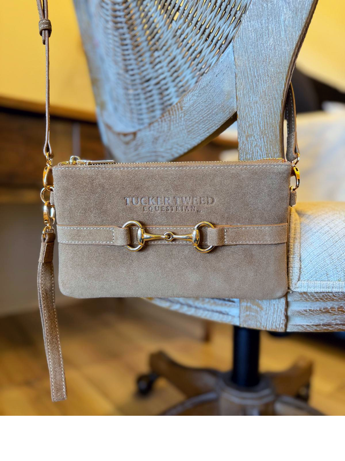 Wellington Wristlet - Milk Chocolate Suede Edition